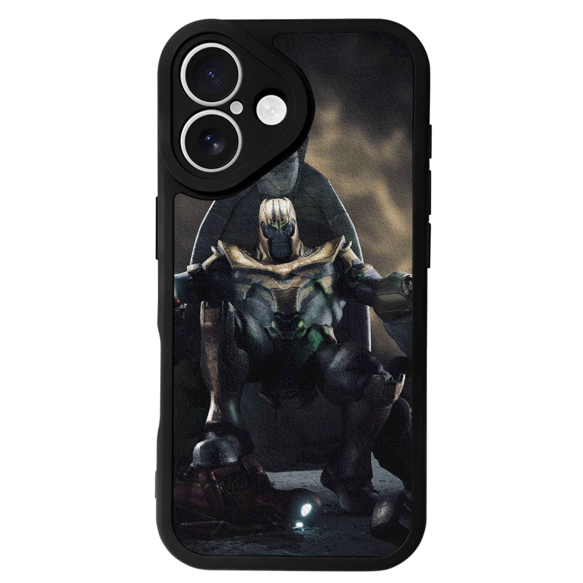 （画像用） アベンジャーズ The Avengers 【iPhone 16シリーズ対応】シリコンスマホケース（レザー調） 材質：シリコン